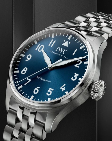 Iwc Big Pilot, Iwc Schaffhausen, Iwc Pilot, Iwc Watches, Aviator Watch, Watches Luxury, Pilot Watch, Sports Watch, Men's Watches