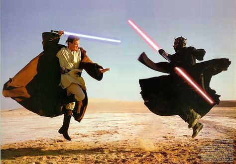 Obi Wan vs. Darth Maul, Ep 1 cut scene Galaxia Wallpaper, Dark Vader, Star Wars Character, Phantom Menace, Dark Vador, Annie Leibovitz, Star Wars Film, The Phantom Menace, Ewan Mcgregor