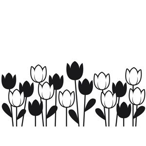 Clipart Black And White, Spring Tulips, Spring Design, Flower Border, Embossing Folders, Embossing Folder, E Bay, Sympathy Cards, Cricut Crafts