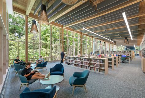 Reading Lounge, Public Library Design, Library Interior, Desain Pantry, Library Inspiration, Community Library, Public Libraries, Open Library, Library Architecture