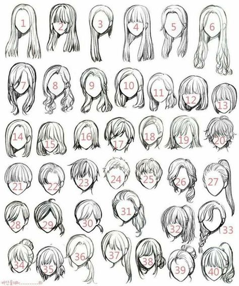 Girl Hair Drawing, How To Draw Anime, Drawing Hair Tutorial, Manga Hair, Drawing Eyes, Drawing Hair, Hair Sketch, Draw Anime, 캐릭터 드로잉