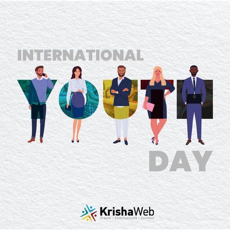 It's #InternationalYouthDay teenyboppers!! 👦👧 Enjoy your YOUTH, you'll never be younger than you are at this very moment! #YouthDay #YouthDay2K21 #Youth #KrishaWeb International Youth Day Creative Ads, National Youth Day Creative Ads, Youth Day Creative Ads, Pubmats Graphic Design, International Youth Day, Worship Videos, Youth Day, Logan Wolverine, Yoga Day