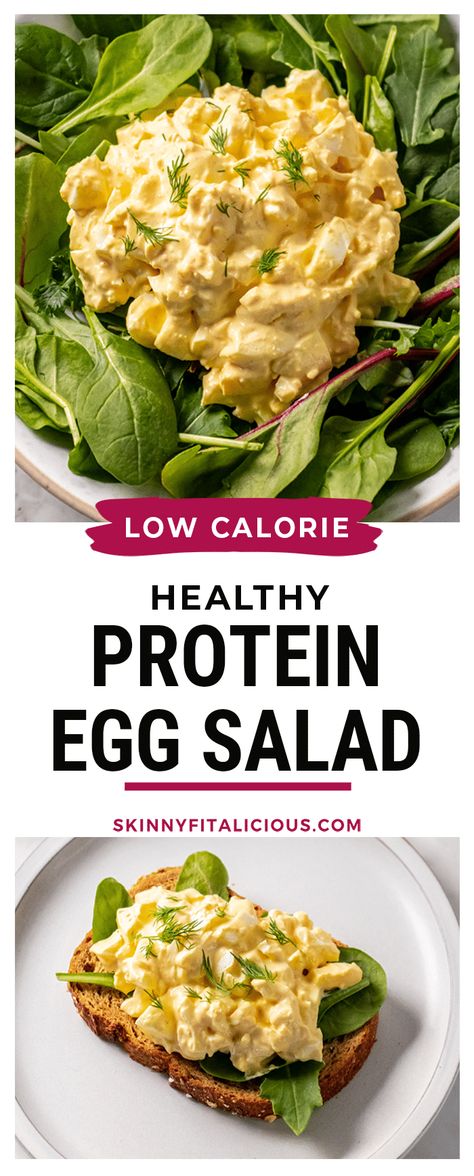 High Protein Breakfast Salad, Easy Low Cal High Protein Lunches, Cold Meal Prep Lunches Low Calorie, Low Calorie Recipes With Egg Whites, Low Carb And Calorie Breakfast, Egg Salad Recipe High Protein, Low Carb High Protein Salad Recipes, Low Cal High Protein Salad, Low Calorie To Go Lunches