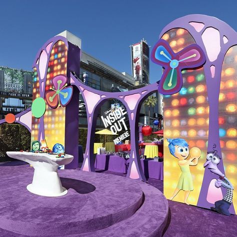 @craig_waldman on Instagram: “Inside out premiere control center entry to pre party. Photo by line 8 #1540productions” Inside Out Float Ideas, Inside Out Backdrop, Inside Out 2 Party Decorations, Inside Out Party Theme, Inside Out 2 Decorations, Inside Out Halloween Decorations, Inside Out Trunk Or Treat Ideas For Cars, Inside Out Party Ideas Decorations, Inside Out 2 Party