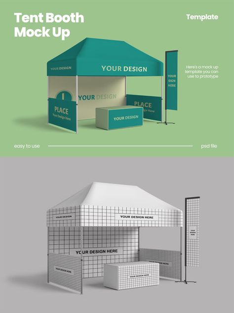 Tent Booth MockUp Outdoor Booth Design Tent, Tent Event Design, Advertising Booth Ideas, Booth Tent Design, Event Booth Design Outdoor, Creative Booth Design Ideas, Tent Booth Design, Food Pop Up Booth, Food Tent Booth Ideas