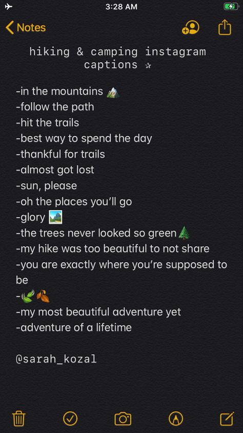 hiking & camping (nature) instagram captions Instagram Captions On Nature, Ig Captions For Nature Pics, Best Caption For Nature Photography, Outdoor Photo Captions, Caption For Pic With Nature, Instagram Story Captions Nature, Caption For Nature Instagram, Natural Instagram Captions, Road Photography Captions