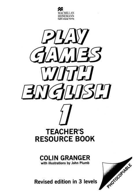 Play games with english 1 Creative English Teaching Ideas, English Books For Kids, Teach English To Kids, English Learning Books, English Teaching Materials, English Teaching Resources, Kids English, Interesting English Words, English Classroom