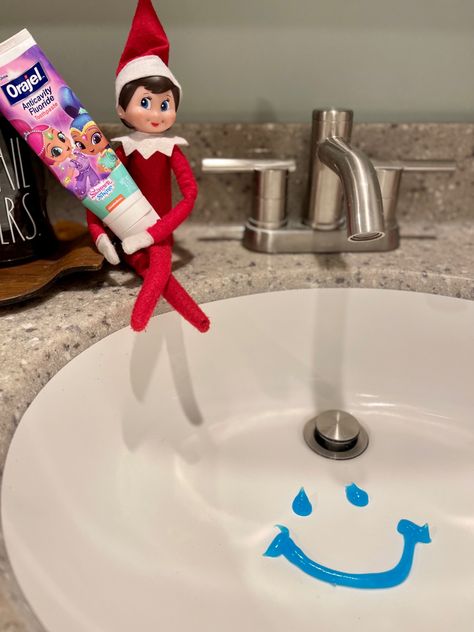 Elf On The Shelf Good 2 Grow, Elf In The Shelf Ideas Toddler, Elf Ideas Easy Toddlers, Elf Back From North Pole, Frost Pips Ideas, Fun Ideas For Elf On The Shelf Kids, Elf On The Shelf Ideas Funny Kids, Welcoming A Second Elf On The Shelf, Good Elf On The Shelf Ideas For Kids