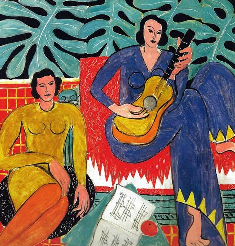 Henri Matisse - La Musique, 1939 at Albright-Knox Art Gall… | Flickr Matisse Paintings, Art Musical, Galleria D'arte, Music Painting, Matisse Art, Fauvism, Art And Illustration, Henri Matisse, Famous Artists