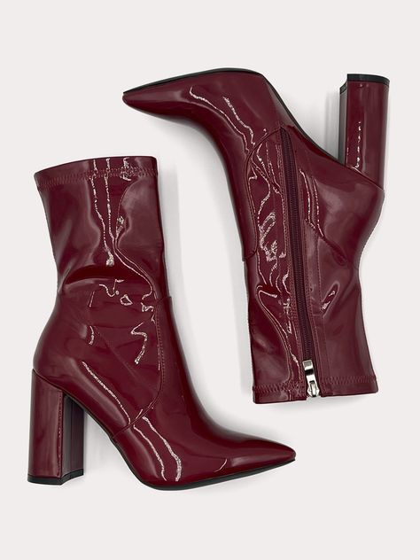 Cherry Red Heels, My Wishlist Ideas, Cherry Heels, Cherry Clothes, Highheel Boots, Cherry Boots, Cherry Red Boots, Winter High Heels, Cherry Shoes