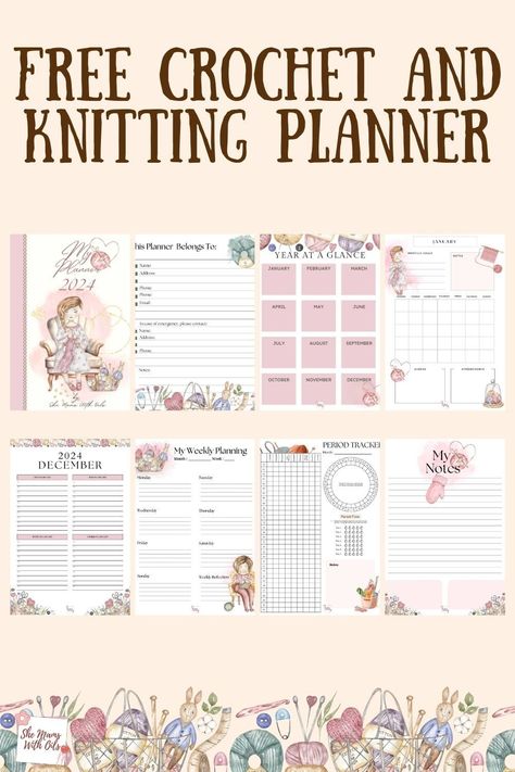 Plan your next crochet or knitting project with this easy-to-use planner.

 Choose from a variety of planner styles to suit your needs
 Track your progress on multiple projects at once
 Set reminders for important dates
 Get inspiration from our curated collection of patterns and projects

Download your planner today and start planning your next crochet or knitting Crochet Business Planner, Crochet Planner Free Printable, Crochet Binder, Knit Journal, Mom Planner Printables Free, Crochet Printables, Business Planner Organization, Crochet Planner, Knitting Journal