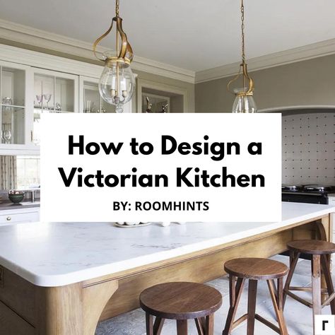 Learn all about what makes a Victorian Kitchen a fabulous design style for your kitchen remodel. Heirloom Interior Design, Kitchen Victorian Modern, Victorian Kitchen With Fireplace, 1900 Victorian Kitchen, Modern Victorian Farmhouse Kitchen, Victorian House Remodel Before And After, Victorian Home Kitchen Ideas, Antique Kitchen Remodel, Modern Victorian Interior Design Kitchen