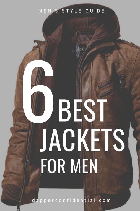 We review the best jackets for men and share tips on where to wear each one off and how to style it. Whether you want to replace a worn-out favorite or experiment outside of your comfort zone, we make it easy with our six quality picks. Types Of Mens Jackets, Men’s Jackets Casual, Men’s Light Jacket, Men’s Fall Jackets, Men’s Casual Jacket, Winter Men Jacket, Men’s Spring Jacket, Smart Casual Jacket Men, Winter Outfits Men Jackets