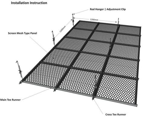 Mesh Ceiling, Metal Interior Design, Gym Design Interior, Office Ceiling, Cladding Design, Office Interior Design Modern, Gym Interior, Expanded Metal, Showroom Interior Design