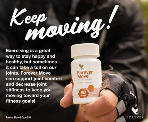 Made with clinically tested NEM and turmeric, Forever Move supports a healthy range of motion and promotes joint health to keep you moving on all your adventures. Multi Maca, Saturday Workout, Forever Products, Forever Business, Forever Aloe, Forever Living, Forever Living Products, Stay Happy, Keep Moving