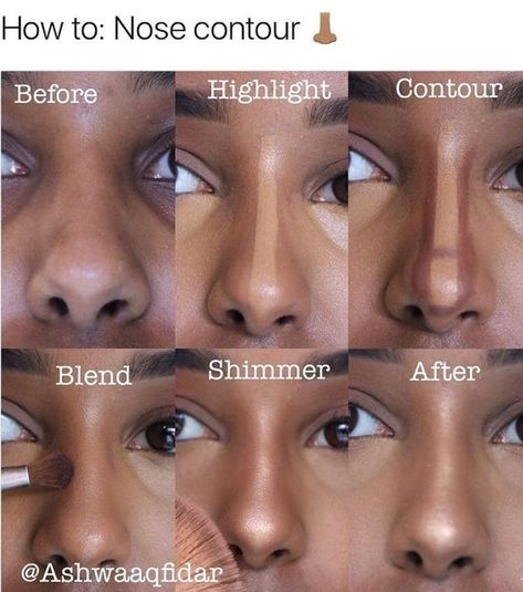 Nose Contour, How To Contour, Nose Makeup, Makeup Order, Hanging Shoe Organizer, Simple Makeup Tips, Makeup For Black Skin, Nose Contouring, Makeup Artist Tips