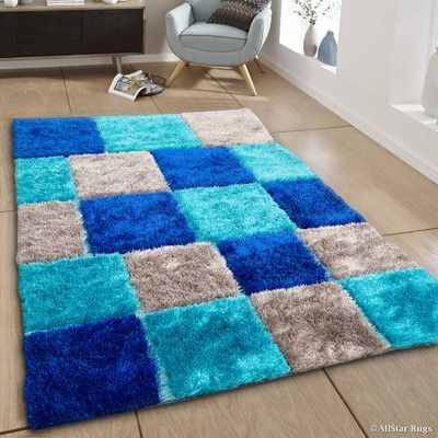 AllStar Rugs Hand-Tufted Area Rug Rug Size: Blue Gray Area Rug, High Pile Rug, Rug Size Guide, Area Rug Sizes, Girl Bedroom Decor, Room Accessories, Living Room Decor Apartment, Master Bedrooms Decor, Brown Area Rugs