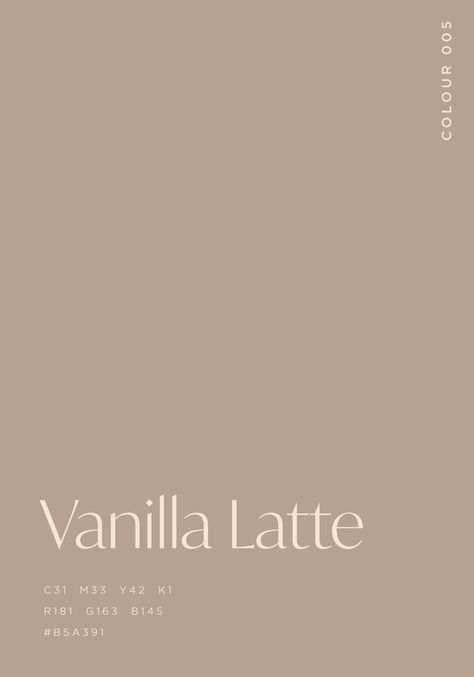 Aesthetic Color For Bedroom, Vanilla Aesthetic Posters, Brown Colour Quotes, Aesthetically Pleasing Color Palettes, Vanilla Color Aesthetic, Vanilla Colour Palette, Instagram Brand Color Palette, Vanilla Late Room Color, Cozy Autumn Color Palette