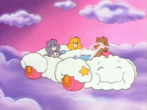 Cloud car Care Bears Vintage, 90s Cartoon, Picture Collage Wall, Photo Wall Collage, Bear Wallpaper, Art Collage Wall, Cartoon Profile Pics, Care Bear, Picture Collage