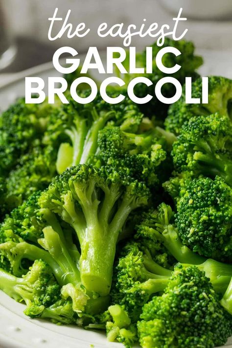 Making a fast side dish for your family can be simple—and this steamed garlic broccoli is the perfect example! Broccoli Sides, Healthy Crockpot Recipes Clean Eating, Steamed Broccoli Recipes, Garlic Broccoli, Broccoli Side Dish, Best Vegetable Recipes, Healthy Ground Beef, Easy Vegetable Side Dishes, Healthy Beef Recipes