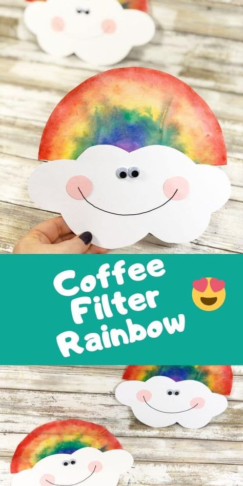 Weather Crafts, Rainbow Craft, March Crafts, Rainbow Activities, April Crafts, Weather Theme, Art Projects For Adults, Spring Preschool, Spring Craft