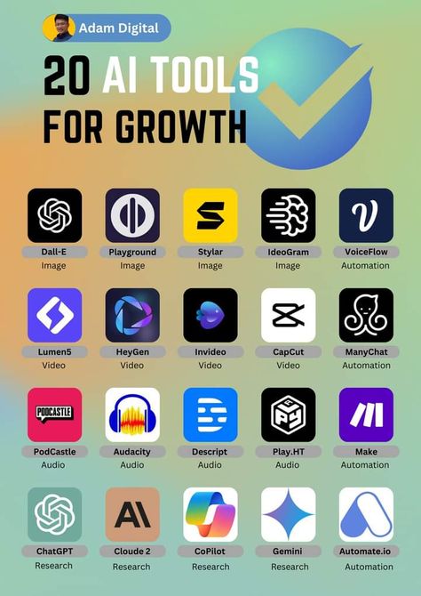 20 AI tools for growth #aitools #ai #aitoolsforbusiness Tool Poster, Best Video Editing, Business Books Worth Reading, Financial Literacy Lessons, Basic Computer Programming, Computer Science Programming, Financial Motivation, Content Marketing Tools, Study Apps