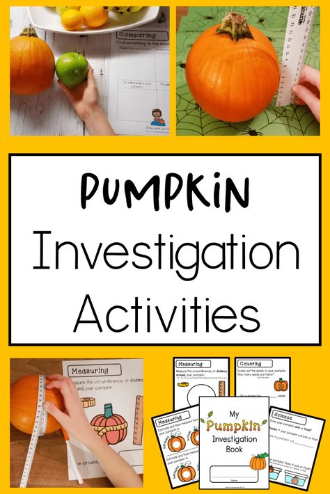 Best Pumpkin Investigation STEM Activities for Kids Pumpkin Science Activities, Pumpkin Science Experiment, Area Lesson, Pumpkin Math Activities, Pumpkin Investigation, Pumpkin Science, Pumpkin Math, Stem Activities For Kids, Elementary Stem Activities