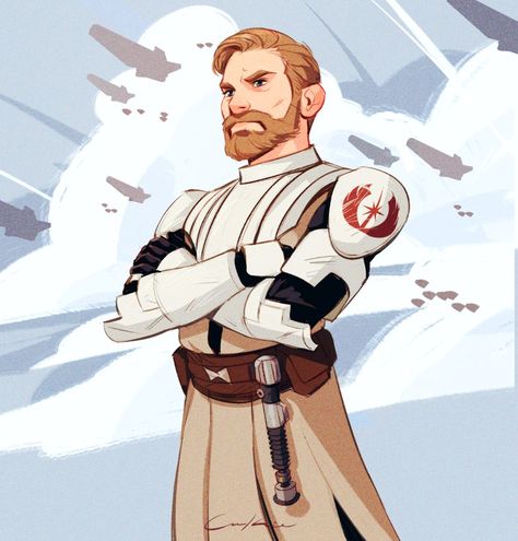 Jedi Padawan Oc, Padawan Oc, Obi Wan Kenobi Art, Jedi Padawan, Ben Kenobi, Jedi Art, General Kenobi, Star Wars Canon, Star Wars Obi Wan