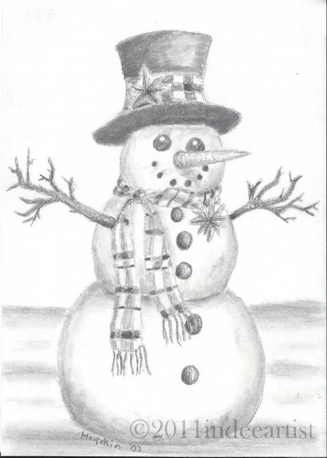 Christmas Pencil Drawings Christmas Pencil Drawings, Snowman Sketch, Christmas Pictures To Draw, Merry Christmas Drawing, Christmas Drawing Ideas, Snow Pics, Easy Christmas Drawings, Xmas Drawing, Christmas Sketch