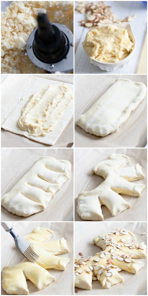 Try this melt-in-your-mouth delicious Almond Bear Claw pastry recipe! Easy to make, flaky, and irresistible. Bearclaw Recipe Easy, Bear Claws Recipe Easy, Bearclaw Pastry, Bear Claw Recipe, Almond Paste Recipes, Almond Desserts, Pastries Recipes Dessert, Almond Pastry, Puff Pastries