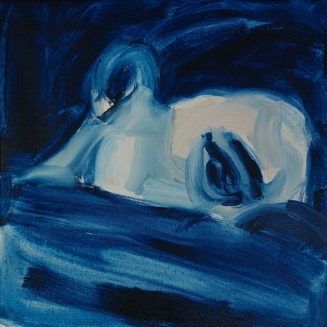 oil on canvas, 30x30 cm Dark Blue Aesthetic Painting, Dark Blue Painting Aesthetic, Blue Painting Ideas On Canvas, Blue Colors Aesthetic, Painting Ideas On Canvas Blue, Blue Art Aesthetic, Pictures For Widgets, Blue Aesthetic Art, Azul Vibes