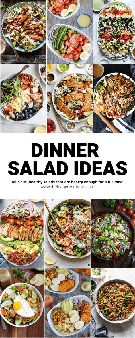 Salads For Dinner Families, Salads For Family Dinner, Best Tasting Salads, Salad For Meals Dinners, Salad Night Dinners, Salad Bar Dinner Ideas, Delicious Dinner Salads, Green Salad Recipes For Dinner, Salad Recipes Fancy