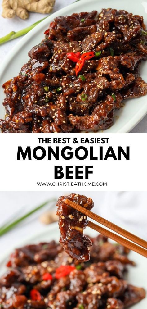 Quick Mongolian Beef Stir Fry, Easy Chinese Beef Recipes, Mongolian Beef Stirfry, Mongolian Beef Bowl Recipe, Essen, Flank Steak Chinese Recipes, Beef Asian Stir Fry, Mongolian Beef Recipe Spicy, Beef Steak Tips Recipes