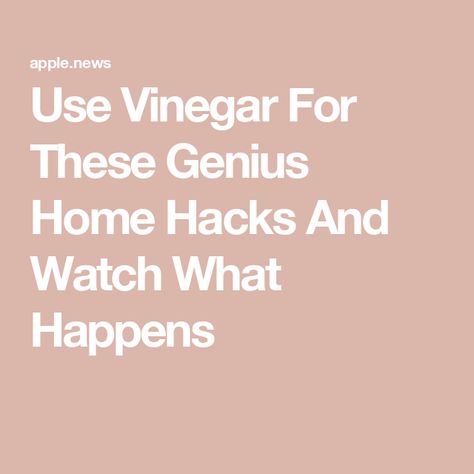 Use Vinegar For These Genius Home Hacks And Watch What Happens Household Products, Home Hacks, Cleaning Tips, The Natural, Household Items, Vinegar, Cleaning Hacks, Life Hacks, Money