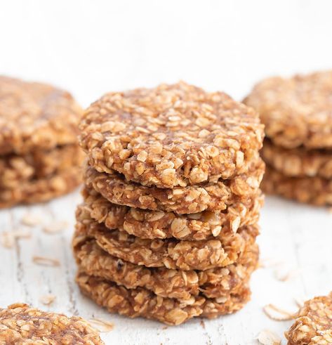 3 Ingredient No Bake Chewy Oatmeal Cookies (No Flour, Eggs, Refined Sugar, or Butter) - Kirbie's Cravings Sweet Potato Cookies Recipes, Carrot Cake Oatmeal Cookies, Oatmeal Cookies No Flour, Cookies No Flour, Honey Oatmeal Cookies, Pumpkin Baking, Potato Cookies, Sweet Potato Cookies, Oatmeal Coconut Cookies