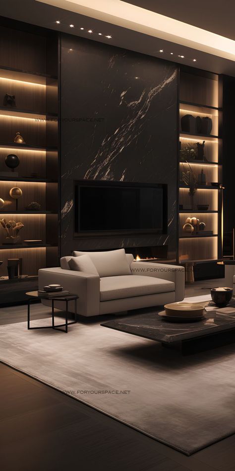 Living Room Design Dark, Sustainable Living Room, Marble Living Room, Living Room Designs Modern, Modern Luxury Living Room, Marble Interior, Luxury Living Room Decor, Dark Living Rooms, Luxury Living Room Design