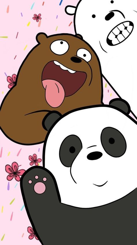 Creative Iphone Case, We Bare Bears Wallpapers, Iphone Lockscreen Wallpaper, Cute Panda Wallpaper, Background Wallpaper For Photoshop, Cartoon Wallpaper Iphone, We Bare Bears, Bare Bears, Cute Disney Wallpaper