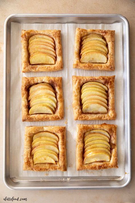 This puff pastry apple tart recipe is made with simple ingredients! It’s an easy apple tart recipe perfect for Christmas breakfast. Apple Tart Recipe Easy, Apple Tart Puff Pastry, Puff Pastry Apple Tart, Apple Recipes With Puff Pastry, Easy Apple Tart, Puff Pastry Apple, Apple Tarts, Apple Tart Recipe, Apple Pastry