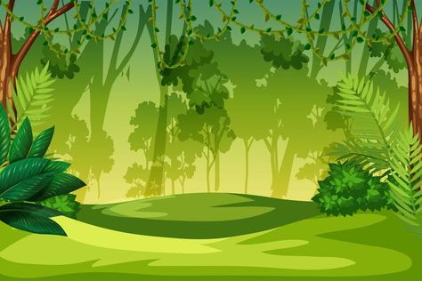 Jungle Pictures, Jungle Cartoon, Jungle Images, Jungle Clipart, Jungle Landscape, Scene Illustration, Jungle Decorations, Monkey Illustration, Jungle Illustration