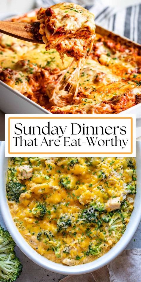 Article on Sunday Dinner Ideas. Saturday Night Meal Ideas, Sunday Dinner With Ground Beef, Easy Sunday Dinner Ideas Healthy, Sunday Night Supper Ideas, Quick Easy Sunday Dinner, Sunday Dinner For Two, Fun Sunday Dinner Ideas, Simple Sunday Dinner Ideas, Sunday Family Dinner Ideas Main Dishes