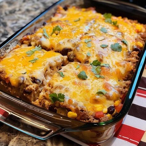 Easy Burrito Casserole Birria Casserole, Chicken Burrito Bake Casserole, Burrito Bake Casserole, Beef And Bean Burrito Casserole, Easy Baked Burrito Casserole, Southwest Burrito, Taste Of Home Burrito Bake, Frozen Burittos Casserole, Burrito Bake Taste Of Home