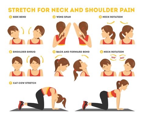 Stretches For Neck, Exercises For Neck, Neck Pain Exercises, Forward Head Posture Exercises, Relieve Neck Pain, Shoulder Exercise, Neck And Shoulder Exercises, Shoulder Stretches, Neck And Shoulder Muscles