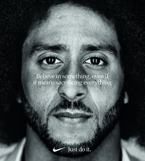 Nike's 'Dream Crazy' Colin Kaepernick billboard wins Outdoor Grand Prix at the Cannes Lions | AdAge Dylan Lee, Nike Campaign, Sports Campaign, Nike Ad, Cannes Lions, Colin Kaepernick, Tv Ads, Ad Campaign, Black Lives