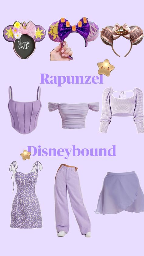 Disneybound Princess, Rapunzel Disneybound, Rapunzel Outfit, Disney Princess Inspired Outfits, Disney Bound Outfits Casual, Tangled Disney, Disney Trip Outfits, Disney Outfits Women, Princess Inspired Outfits