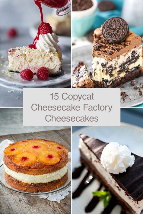 Cat Desserts, Cheesecake Factory Copycat Recipes, Copycat Desserts, Cream Deserts, Cheesecake Factory Restaurant, Copycat Recipes Desserts, Chocolate Tuxedo, Copycat Cheesecake Factory, Cheesecake Banana