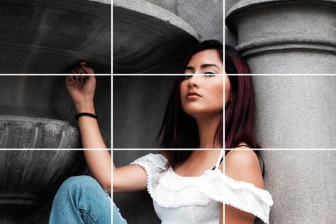 Portrait Composition Ideas, Rule Of Thirds Photography Portraits, Rules Of Thirds Photography Ideas, Golden Ratio Photography, Photography Rules Of Composition, Rules Of Photography Photo Composition, Thirds Photography, Portrait Composition, Photography Rule Of Thirds