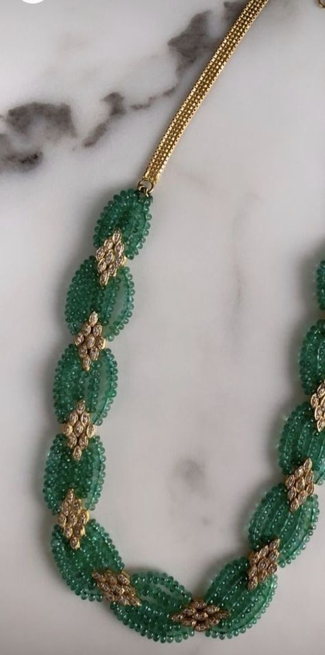 Beads Indian Necklace, Kundan Beads Necklace, Fancy Pearl Necklace, Beads Haram Designs, Beads Jewellery Designs Indian, Ruby Jewelry Necklaces Indian, Beads Jewellery Designs Ideas, Beads Necklace Indian Gold, Simple Jewellery Design Indian