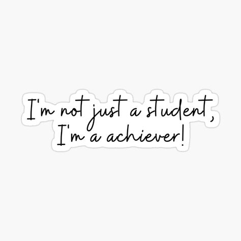 Get my art printed on awesome products. Support me at Redbubble #RBandME: https://www.redbubble.com/i/sticker/Empower-Students-Motivational-Stickers-and-Magnets-Self-motivation-Inspirational-student-gifts-Student-encouragement-by-Noemill/161055342.EJUG5?asc=u Motivational Quotes For Students Studying Inspiration, Study Motivation Stickers, Study Stickers Student, Students Stickers, Wallpapers Mac, School Motivation Quotes, Weird Stickers, Motivational Stickers, Support Quotes