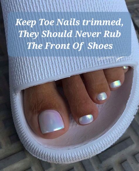 Summer Nails And Pedicure, 2024 Spring Pedicure, Opal Toe Nails, White Pedicure With Glitter, Mermaid Pedicure Toes, May Toe Nail Colors, Shellac Pedicure Toenails Summer, Feet Nails Color Gel Polish, Pedicure For Vacation