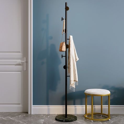 Coat Stand Hallway, Entryway Coat Hanger, Straight Line Designs, Modern Entryway, Design Line, Decorative Hooks, Hanging Clothes, Coat Stands, Entryway Furniture